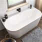 Brockland 1600 x 750 x 575mm (450mm Depth) Freestanding Bath - White
